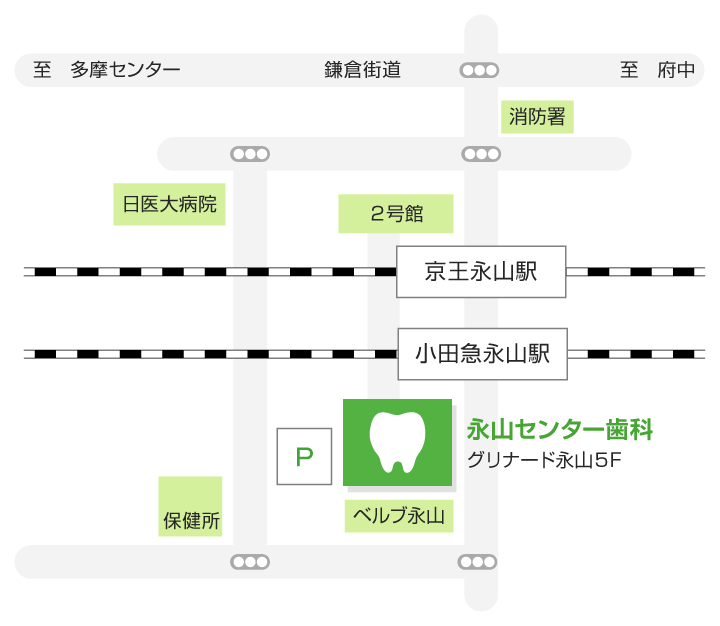 永山センター歯科　地図画像